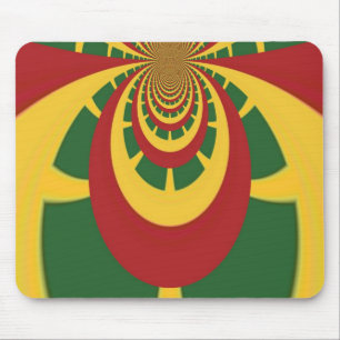 Schöne Phantastische Rasta-Farben Kunstdrucken Mousepad