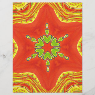 Schöne Phantastische Rote Afrikanische Motif-Farbe