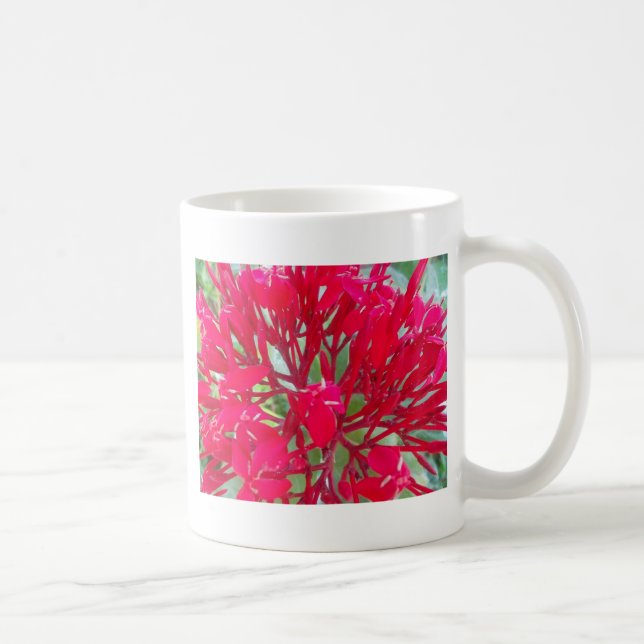 Schöne Phantastische Rote Blume Tasse Zwei-Bild (Rechts)