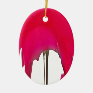 Schöne phantastische Rote Rose unter weißem Himmel Keramikornament