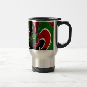 Schöne Phantastische Swirling Kenya Flag: Moderne  Reisebecher