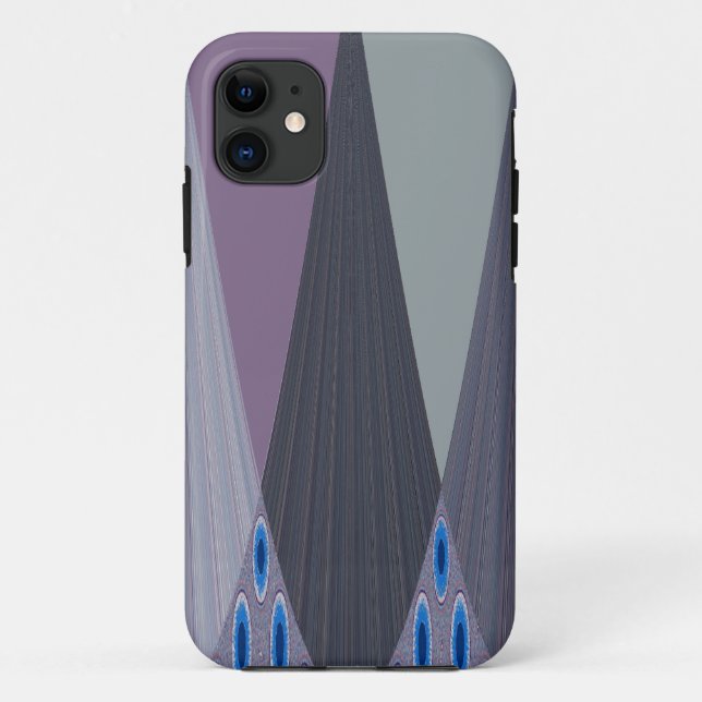 Schöne Phantastische Zickzack Design Kunst, Dichtu Case-Mate iPhone Hülle (Rückseite)
