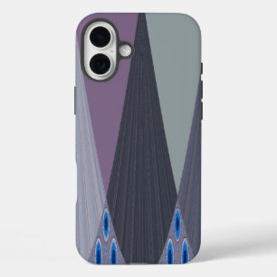 Schöne Phantastische Zickzack Design Kunst, Dichtu iPhone 16 Plus Hülle