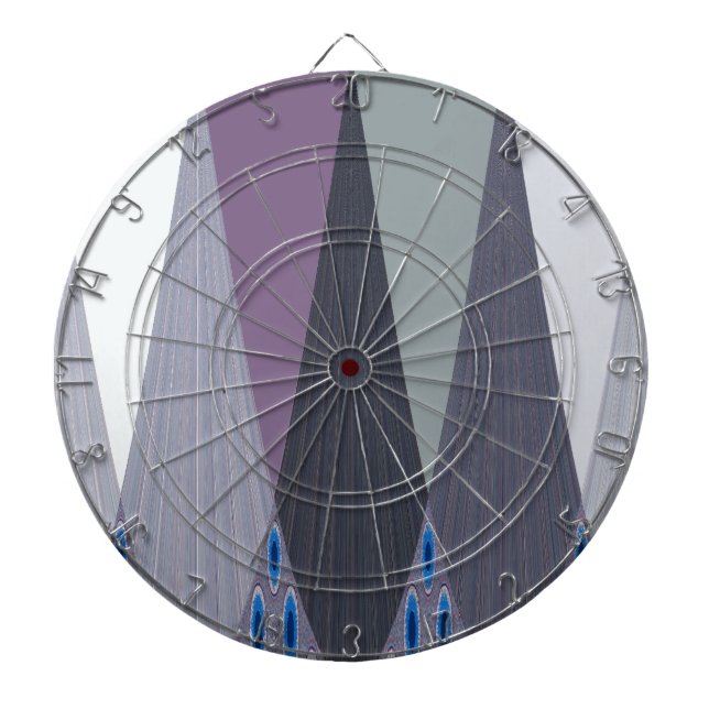 Schöne Phantastische Zickzack Design Kunst, Dichtu Dartscheibe (vorne)