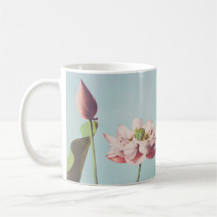 Schöne photomechanische Drucke von Lotus-Blume Kaffeetasse