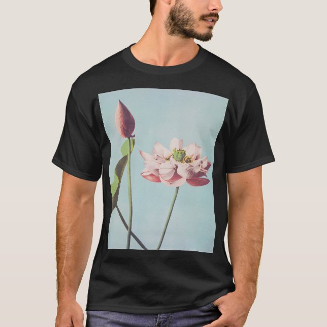 Schöne photomechanische Drucke von Lotus-Blume T-Shirt (Vorderseite)