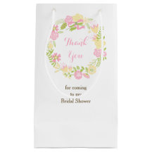 Schöne Pink Floral Wreath Bridal Show Vielen Dank