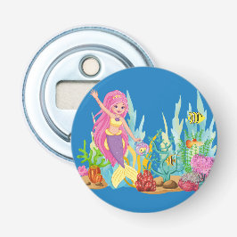 Schöne PINK HAIR Meerjungfrau Flaschenöffner