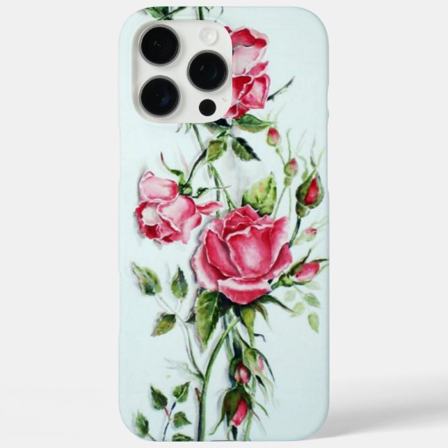 SCHÖNE PINK ROSES UND ROSENKNOSPE Case-Mate iPhone HÜLLE (Rückseite)