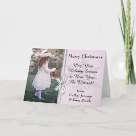 Schöne Pink Snowflake Personalisierte Weihnachten
