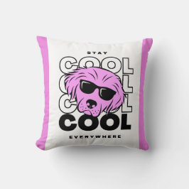 SCHÖNE PINKHUNDE GEMÜTLICH WASSER PILLOW. Dekokiss Kissen