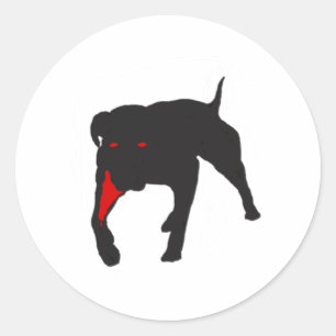 SCHÖNE PITBULL GIFT IDEE FÜR HUNDENLIEBER RUNDER AUFKLEBER