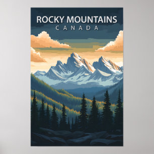 Schöne Place Rocky Mountains Kanada Reisen Poster