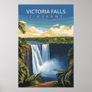 Schöne Place Victoria Falls Zimbabwe Travel Poster