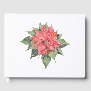 Schöne Poinsettie Gästebuch