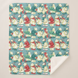 Schöne Polarbären Sherpadecke