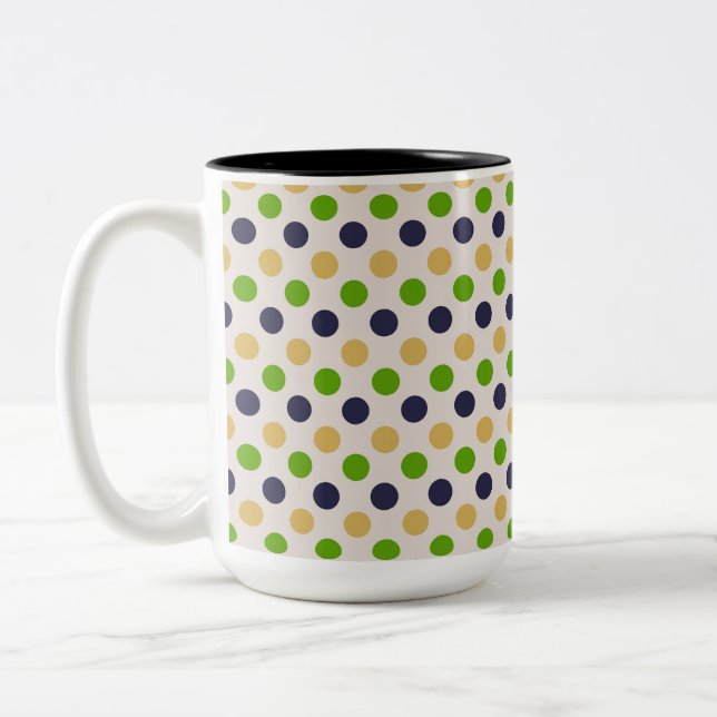 Schöne Polka Dot Pattern Tasse (Links)