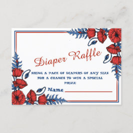 Schöne Poppy Personalisierte Babydusche Begleitkarte