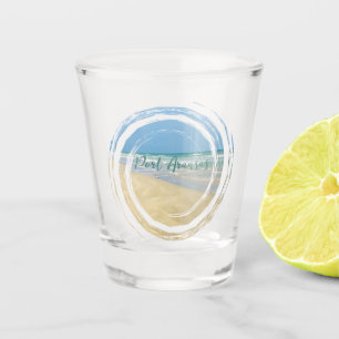 Schöne Port Aransas Texas Strand Reise Erinnerung Schnapsglas