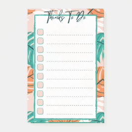 Schöne Post-it®-Thinks to do Buntblumen Post-it Klebezettel