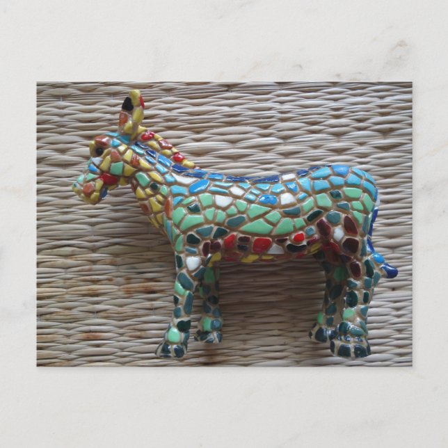 Schöne Postkarte "Esel" (Vorderseite)