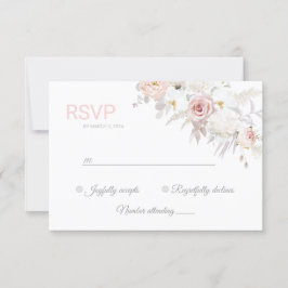 Schöne, prächtige, elegante Response Card RVSP RSVP Karte