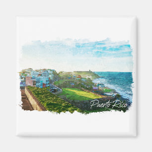 Schöne Puerto Rico Landschaft Magnet
