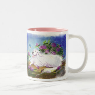 Schöne Pyrenäen/Tasse Zweifarbige Tasse