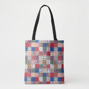 Schöne Quilt-All-Over-Print-Tasche