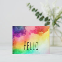 Schöne Rainbow Colors Abstract Design Hallo