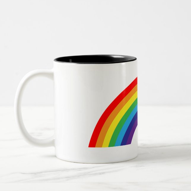Schöne Rainbow-Tasse Zweifarbige Tasse (Links)