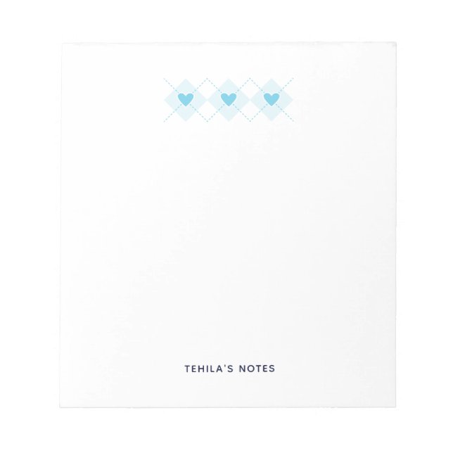 Schöne Raute Notizblock (Vorderseite)