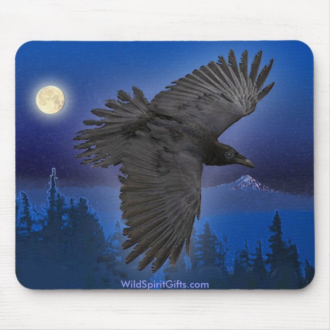 SCHÖNE RAVEN & Moon Mousepad (Vorne)