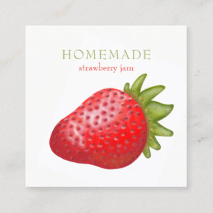 Schöne realistische Strawberry Graphic Business C Telefonnummerkarte