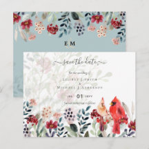 Schöne RED KARDINAL Birds Wedding