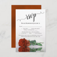 Schöne Reflektion Rost Orange Rose Hochzeit