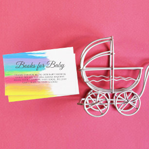 Schöne Regenbogenbücher für Baby Duschbrause Begleitkarte