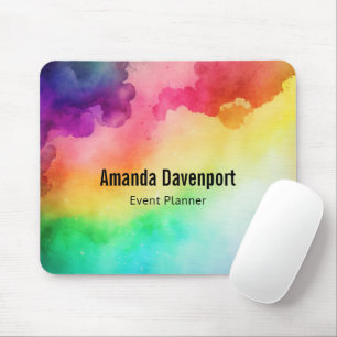 Schöne Regenbogenfarben Abstraktes Design Mousepad