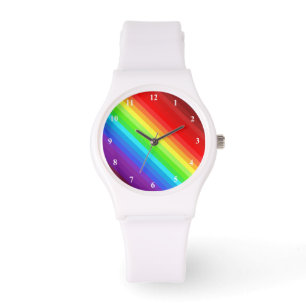 Schöne Regenbogenfarben - Armbanduhr