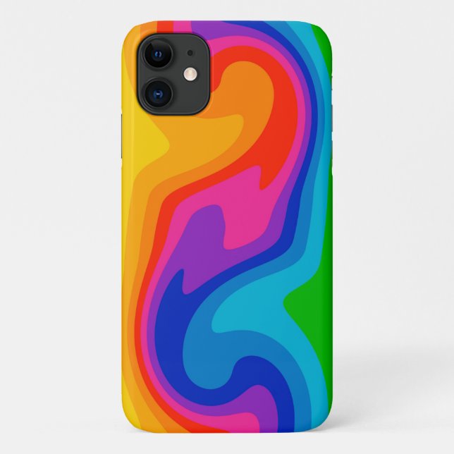 Schöne Regenbogenfarben Case-Mate iPhone Hülle (Rückseite)