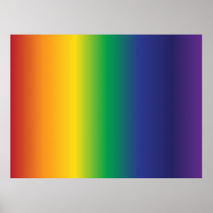 Schöne Regenbogenstreifen Poster