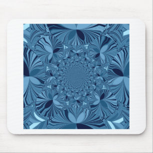 Schöne, reizende Iridescent Blue Kaleidoskop Art Mousepad