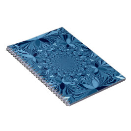 Schöne, reizende Iridescent Blue Kaleidoskop Art Notizblock