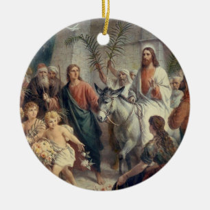 Schöne religiöse Szene Keramik Ornament