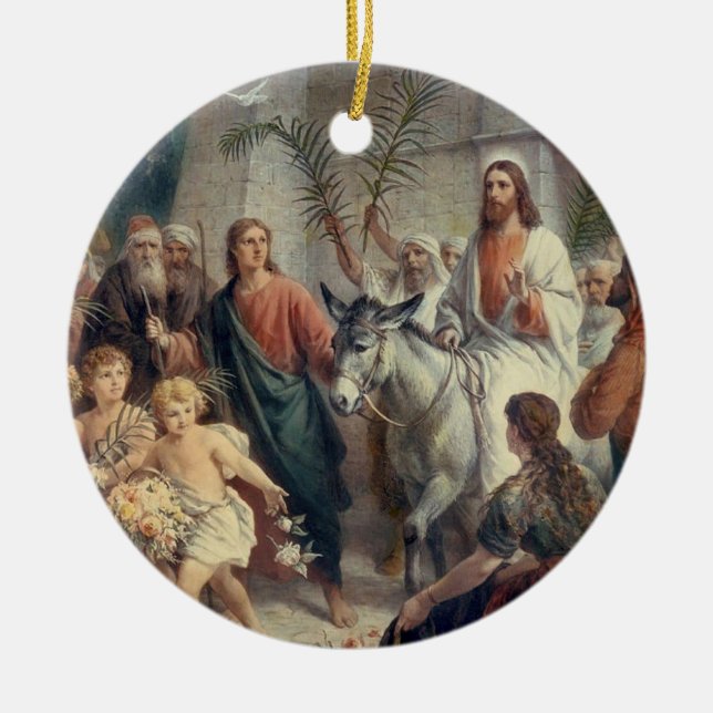 Schöne religiöse Szene Keramik Ornament (Vorne)