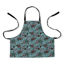 Schöne Retro-Blumenmuster in Blaupastell