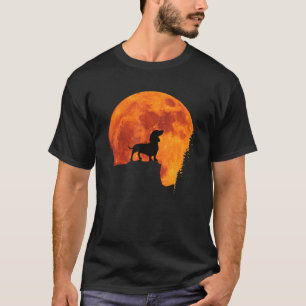 Schöne Retro Dackel Hund Silhouette. Liebe Dac T-Shirt