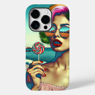 Schöne Retro Pop Kunst, Dichtung und Musik Case-Mate iPhone 14 Pro Hülle