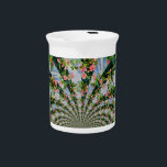 Schöne Retro-Rosa rote Rosen Aquarellblüte Getränke Pitcher<br><div class="desc">ein wunderschönes Rosa- und rote Rose-Gemälde mit einer lustigen Drehung im Stile eines digitalen Mandalas -</div>