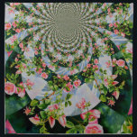 Schöne Retro-Rosa rote Rosen Aquarellblüte Serviette<br><div class="desc">ein wunderschönes Rosa- und rote Rose-Gemälde mit einer lustigen Drehung im Stile eines digitalen Mandalas -</div>